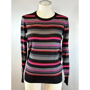 DKNY Cashmere Blend Lightweight Striped Sweater Size XS